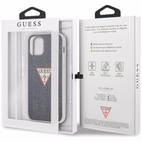 Guess GUHCP12SPCUJULDB iPhone 12 mini 5.4" tumši zils cietais apvalks Jeans kolekcija