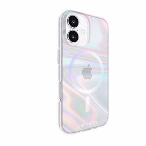 Case-Mate Soap Bubble MagSafe vāciņš ierīcei iPhone 16, zaigojošs
