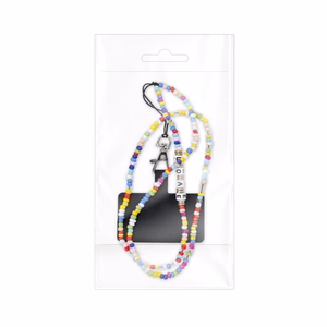 PIXIE telefona kakla siksna, telefona kulons / garums 68 cm (cilpā 34 cm) / uz kakla - karoliņi