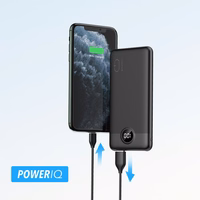 VEGER portatīvais lādētājs 10000 mAh PD QC3.0 2A 20W L10S (W1105PD) melna