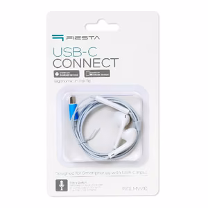 Austiņas Fiesta FISEMW10 Type-C baltas