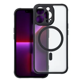 Viedtālruņa apvalks – pilnīgi matētais magnētiskais apvalks, saderīgs ar MagSafe IPHONE 13 Pro, melns