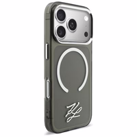 Karl Lagerfeld IML KL Script Logo MagSafe Maciņš for iPhone 17 Pro - melns
