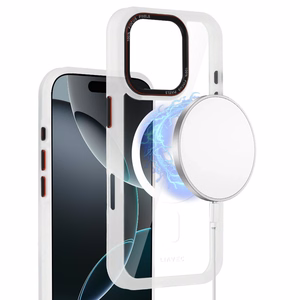 Liavec Hybrid Magnētiskais caurspīdīgs viedtālruņa apvalks Iphone 16 Pro