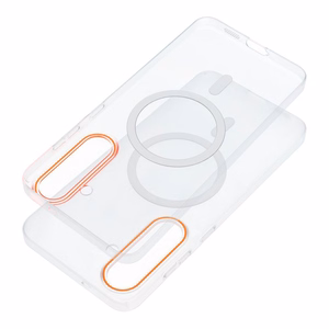 Vāciņš Samsung A27 Go Orange saderīgs ar MagSafe caurspīdīgs