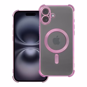 Viedtālruņa apvalks (m) ANTISHOCK ELECTRO IPHONE 16 Plus - rozā (m) saderīgs ar MagSafe
