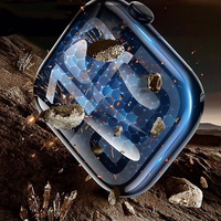 Tech-Protect Easy Set Flex+ 3 iepakojumu rūdītais stikls Apple Watch 44mm - Melns