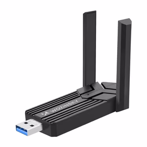 Wozinsky WAX-1800 divjoslu bezvadu USB 3.0 WiFi 6 adapteris - melns