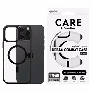 CARE by PanzerGlass Flagship Urban viedtālruņa apvalks iPhone 16 Pro Max 6.9" Magnētiskais 1360