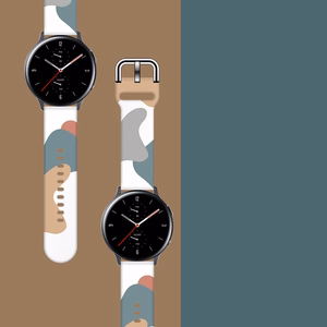 Moro siksniņa Samsung Galaxy Watch 40 / 41 / 42 / 43 / 44 mm silikona pulksteņa siksniņa ar rakstu 2