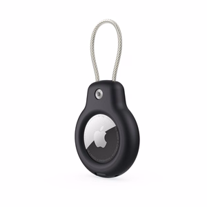 Tech-Protect Rough Vein 2-komplekts AirTag apvalks - melns (m)