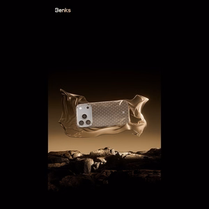 Zils Benks Magnetic Armor Air Armor Grid 600D kevlara vāciņš ar metāla rāmi (C.K.FL.AP.BE.0072), paredzēts iPhone 18 Pro / iPhone 17 Pro