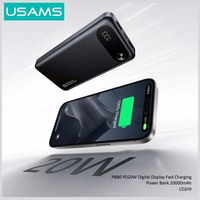 Portatīvais lādētājs USAMS PB80 PD20W 10000mAh balts
