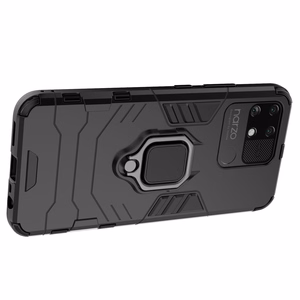 Ring Armor прочный гибридный чехол + магнитный держатель Realme Narzo 50A чёрный