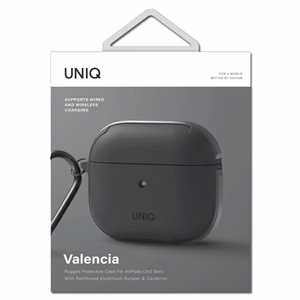 Uniq Valencia apvalks AirPods 3 - pelēks