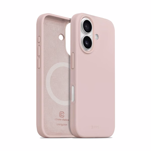 Crong Color Cover Magnetic MagSafe vāciņš ierīcei iPhone 16, smilšu rozā