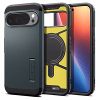 Spigen Tough Armor Mag MagSafe viedtālruņa apvalks Google Pixel 10 Pro XL - zaļa