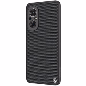 Nillkin Textured viedtālruņa apvalks izturīgs pastiprināts apvalks ar gēla rāmi un neilona aizmuguri Honor 50 SE melns