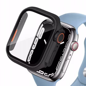 Tech-Protect Defense360 apvalks Apple Watch 7 / 8 / 9 (45mm) - melna/oranža