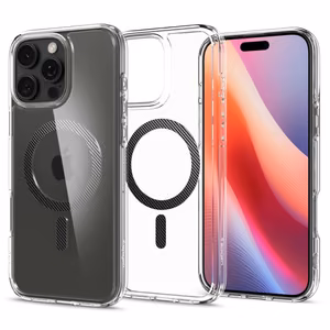 Spigen Ultra Hybrid Magnētiskais apvalks ar MagSafe Carbon Fiber iPhone 16 Pro Max - tumši pelēks