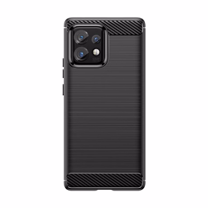 Carbon Case силиконовый чехол для Motorola Edge 40 Pro - чёрный