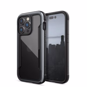 Raptic X-Doria Shield viedtālruņa apvalks iPhone 14 Pro ar bruņotu melnu pārklājumu