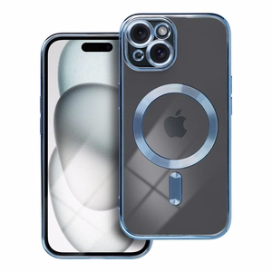 ELECTRO MAG COVER viedtālruņa apvalks saderīgs ar Magnētisko IPHONE 15 zils