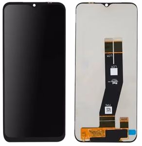 LCD screen Samsung A145 A14 4G 2023 ar touch screen (Melns flex) Melns original