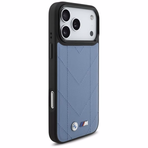BMW M Quilted Logo MagSafe Чехол для iPhone 17 Pro Max - синий
