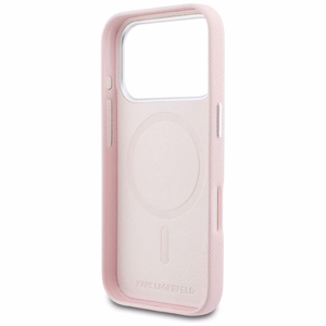 Karl Lagerfeld Karl Head Logo MagSafe futrālis iPhone 17 Pro Max - Rozā krāsā