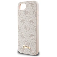 Guess 4G Script Logo MagSafe viedtālruņa apvalks iPhone 16e - rozā