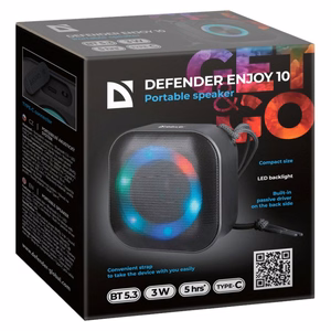 Defender Enjoy 10 Bluetooth колонка 3Вт черная