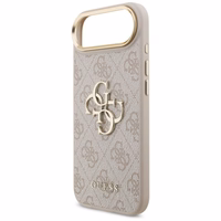 Guess 4G Charms Collection Magnētiskais viedtālruņa apvalks iPhone 17 Pro - brūns
