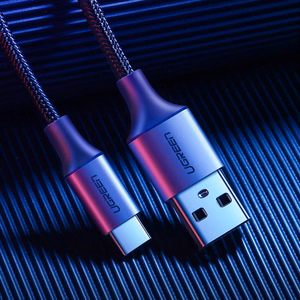 Ugreen US288 60125 USB-A / USB-C QC 3.0 3A 0.5m kabelis - pelēks