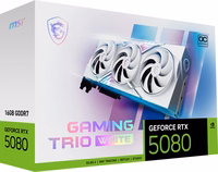 MSI GAMING GEFORCE RTX 5080 16G TRIO OC WHITE graphics card NVIDIA 16 GB GDDR7