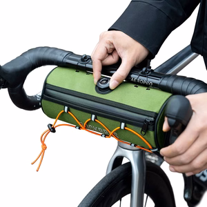 Rockbros TL002 ROAD TO SKY 1.5L velosipēda stūres soma ūdensizturīga - zaļa