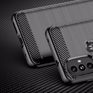 Carbon Case гибкий чехол Motorola Moto G Power 2022 чёрный