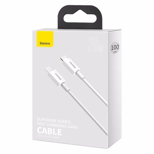 USB cable Baseus Superior from Type-C to Lightning PD 20W 1.0m white CATLYS-A02