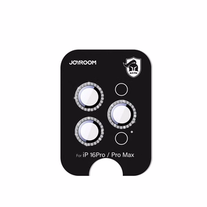 Joyroom JR-MSJ0307 Aizsargstikls iPhone 16 Pro/16 Pro Max lēcām - melna