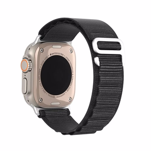 DUX DUCIS siksniņa GS neilona Apple Watch 42 / 44 / 45 / 49 mm melna