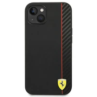 Viedtālruņa apvalks Ferrari FEHCP14MAXBK iPhone 14 Plus 6.7 melns ogļu šķiedras apvalks