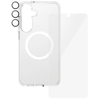 CARE by PanzerGlass Flagship 3in1 viedtālruņa apvalks + stikls + lēcas aizsardzības komplekts Samsung Galaxy S25+