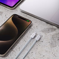 Dudao L6C USB-C - USB-C PD 30W kabelis 2m - gaiši zils