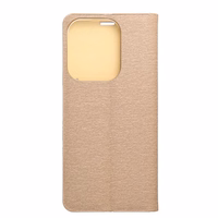 LUNA Book Gold viedtālruņa apvalks XIAOMI Redmi 15C (173,16 x 81,07 x 8,2) zeltains