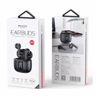 YESIDO EARPHONES TWS22 LED BT5.3 melns
