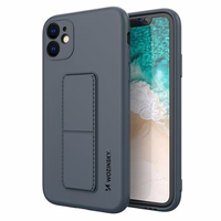 Wozinsky Kickstand Case silikona viedtālruņa apvalks ar statīvu iPhone 12 Pro Max tumši zila