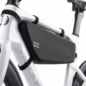 Rockbros velosipēda rāmja soma zem augšējās caurules, 2,9 l, melna