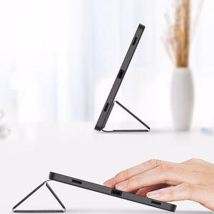 Dux Ducis Domo atverams un gudrs miega apvalks planšetdatoram Samsung Galaxy Tab S9 - melns