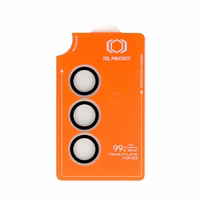 Aizsargstikls Tel Protect Titanium Lens 99% AR uz kameras Samsung Galaxy S25 Plus caurspīdīgs (3 objektīvi)