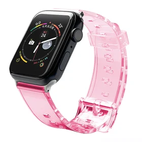 Silikona siksniņa aproce aproce siksniņa gaisma Apple Watch 42 / 44 mm - sarkans